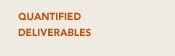 QUANTIFIED DELIVERABLES