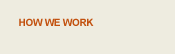 HOW WE WORK